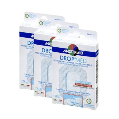 Abbildung drei Packungen Drop Med 5x7 als Sparangebot