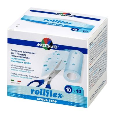 Verpackung Master Aid rollflex® ACQUA STOP transparente Fixierfolie