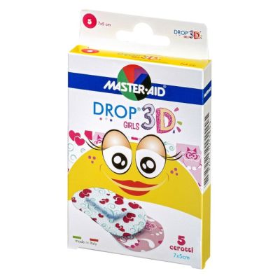 Verpackung Master Aid DROP® 3D GIRLS – Kinderpflaster